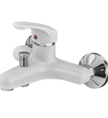 Смеситель для ванны PLAMIX AFINA-009 WHITE (без шланга и лейки) (Цвет белый) (PM0565)