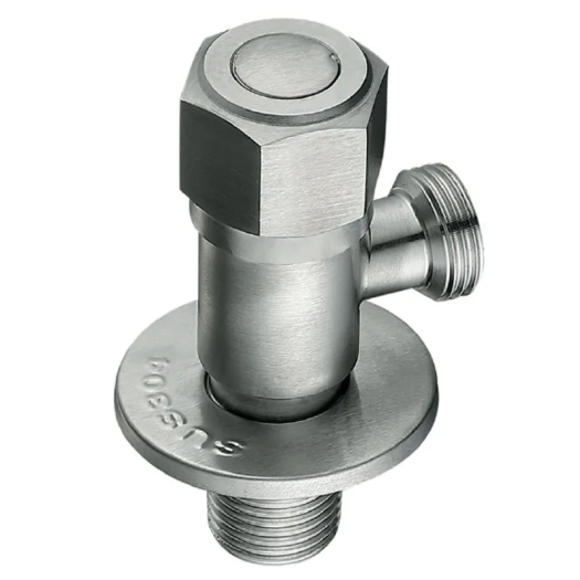 Кран для подключения сантехприборов MIXXUS VAL-06-1/2x1/2 из нерж. стали SUS304 (Цвет нерж) (MI6809)