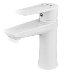 Смеситель для умывальника PLAMIX OSCAR-001 WHITE (без подводки) (Цвет белый) (PM0022)