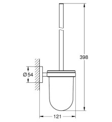 Туалетна щітка у комплекті Grohe Essentials (1024682430)