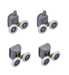 Комплект роликов для душевых кабин двойные колеса MIXXUS ROLLERS SCP04-2x2 GRAPHITE 2 верхних + 2 нижних цвет серый (MI8164)
