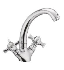 Смеситель для умывальника CRON ZEUS 272 NUT (Цвет хром) (CR0082)