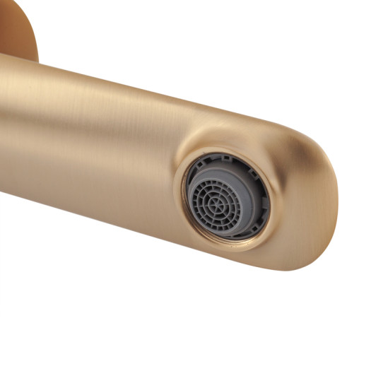 Смеситель для умывальника высокий KOER KB-11028-12 (Цвет матовое золото) (KR5295)