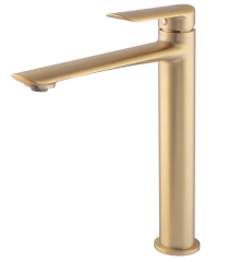 Смеситель для умывальника высокий KOER KB-11028-12 (Цвет матовое золото) (KR5295)