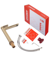 Смеситель для умывальника высокий KOER KB-11028-12 (Цвет матовое золото) (KR5295)