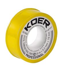 ФУМ стрічка для газу Koer STP-02 PRO 20M * 0.2mm * 19mm (KR0122)