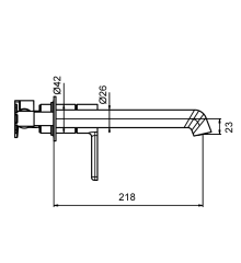 Смеситель для умывальника встроенный KOER KB-16029-12 (Цвет матовое золото) (KR5955)