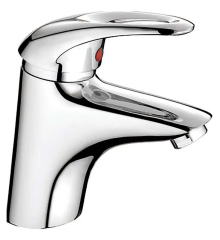 Смеситель для умывальника HAIBA LUXOR 001 (Цвет хром) (HB0234)