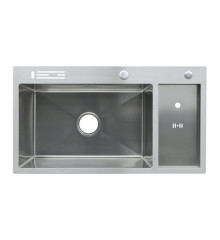 Мойка для кухни из нерж. стали ZERIX ZH8245-SET-08 MICRO DECOR SS COLOR (цвет нержавейка) (ZM5593)