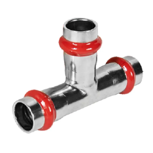 Тройник трехраструбный KOER KQ.T35 PRESS-INOX AISI 304 35x35x35 (KR6361)