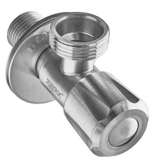 Кран для подключ. сантехприборов Zerix VAL-05-1/2x3/4 с нерж. ст.SUS304 (ZX4801)