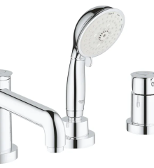 Смеситель на борт ванны на 3 отверстия Grohe BauClassic (2511800A)
