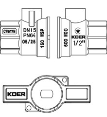 Кран шаровый ГГМ KOER EXTREME KE.217-15 - 1/2