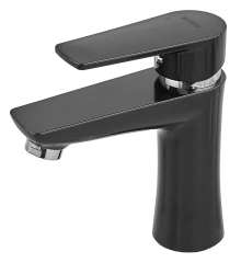 Смеситель для умывальника PLAMIX OSCAR-001 BLACK (без подводки) (Цвет черный) (PM0024)