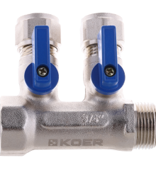 Коллектор теплого пола Koer KR.1125-2 3/4”x2 ways (KR2835)
