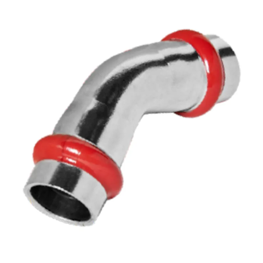 Колено 45° двухраструбное KOER KQ.B42-2 PRESS-INOX AISI 304 42x42 (KR6437)