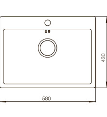 Мойка MIXXUS MX5843-200x1.0-SATIN (Цвет нерж) (MX0575)