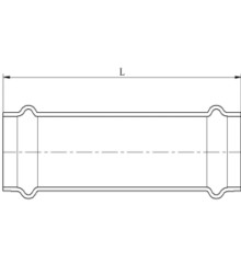 Муфта насувна KOER KQ.C54 PRESS-INOX AISI 304 54x54 (KR6320)