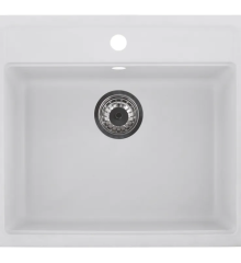 Мойка кухонная Zerix ZS-5751S-01 Белая (ZX4595)