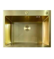 Мойка из нерж. стали MIXXUS MH6050 MICRO DECOR BRUSHED GOLD (3.0/0.8) (Цвет матовое золото) (MI8222)