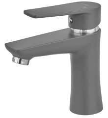 Смеситель для умывальника PLAMIX OSCAR-001 GRAPHITE (без подводки) (Цвет графит) (PM6097)