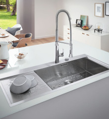 Мойка кухонная Grohe EX Sink K1000 (Двойная крыло слева) (31582SD0)