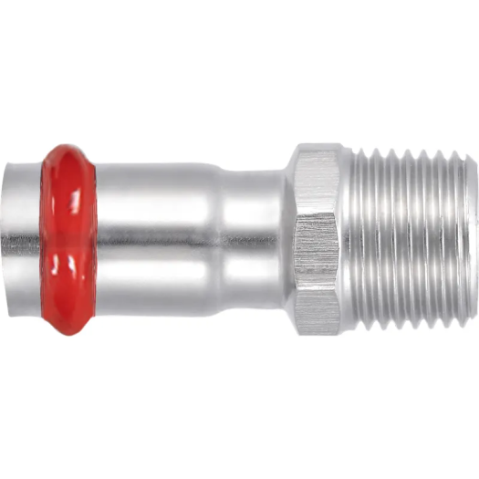 Переходник с наружной резьбой KOER KQ.A2208M PRESS-INOX AISI 304 22x3/4