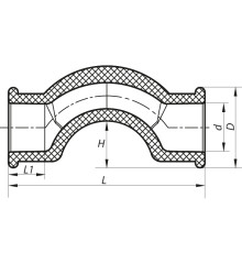 Обвод короткий Koer PPR 20 K0065.PRO (KP0077)