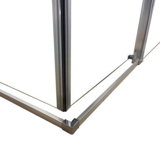 Душевая кабина без поддона KOER SR SC03-90x90x200-TR-01 прозрачное стекло EASY CLEAN 6мм хром (KR5356)
