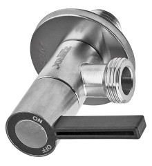 Кран для подключения сантехприборов Zerix VAL-11-1/2x1/2 из нерж.стали SUS304 (ZX5104)