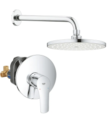 Набор для душа с верхним душем Grohe Eurosmart UA33556003 (33556003+28576000+27541001) (UA33556003)