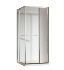 Душевая кабина без поддона KOER SR SC09-90x90x200-L-TR-01 прозрачное стекло EASY CLEAN 6мм хром (KR5683)