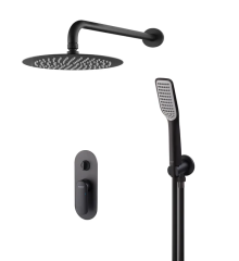 Душевая система встроенная KOER KB-62028-05, 2 функции (Цвет черный) (KR6009)