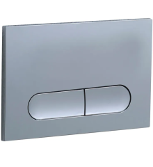 Панель змиву KOER KT-0608-01 240x160x10mm пластикова, кнопка закруглена (колір хром) (KR6124)