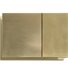 Панель смыва KOER KT-0610-12 240x160x32mm пластиковая, кнопка квадратная (цвет матовое золото) (KR6137)