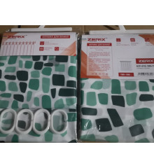 Шторка для ванної ZERIX SCP-010-180x180 з PEVA (поліетиленвінілацетату) (Візерунок 