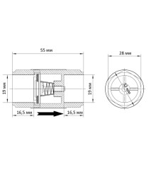 Клапан обратный Koer K0251.PRO - 20 PPR (KP2610)