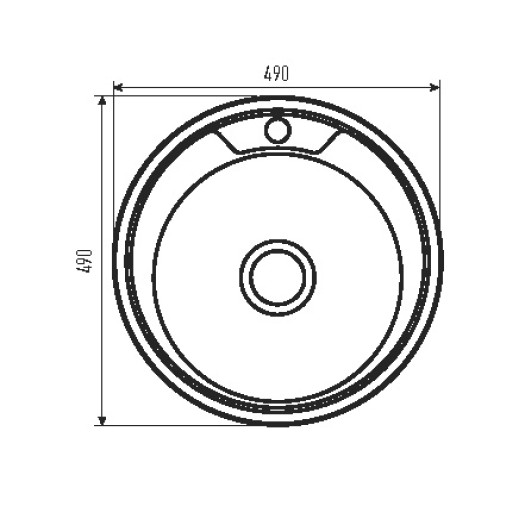 Мойка кухонная Zerix Z490-08-180MD (micro decor) (ZS0558)
