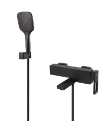Змішувач для ванни з коротким виливом KOER KB-41009-05 (Колір чорний) (KR6018)
