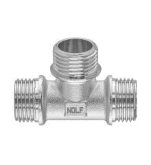Тройник никелированный NOLF NFC.T06MMM-N-1/2