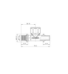 Трійник перехідний з ВР Koer KA.T16-06F-16 - 16(2.2mm) x 1/2