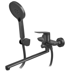 Смеситель для ванны MIXXUS PREMIUM DERBY 006 EURO BLACK (Цвет черный) (MI6602)
