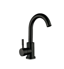 Смеситель для умывальника Champion SUS-011-B Black с нерж. стали SUS304 (Цв.черный) (CH0346)