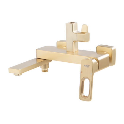 Душевая колонна со смесителем KOER KB-56031-12, 3 функции (Цвет матовое золото) (KR5974)