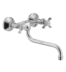 Смеситель для кухни настенный HAIBA ZEUS 361 (Цвет хром) (HB0439)