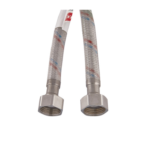 Гибкий шланг для подключения воды гайка 1/2'' - гайка 1/2'' (30 см) (силик. оболочка) Zerix (ZX3007)