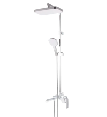Душевая колонна со смесителем KOER KB-56037-01, 3 функции (Цвет хром) (KR6001)