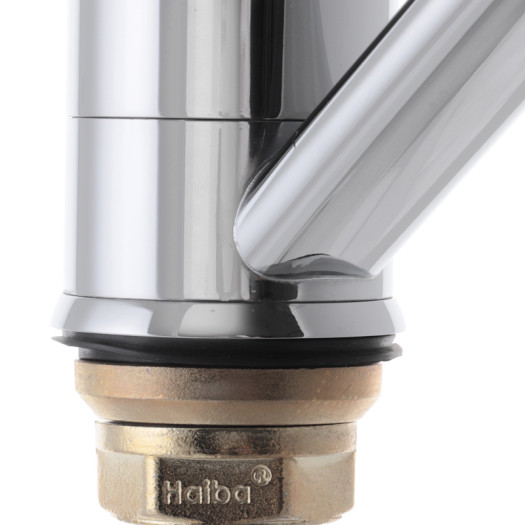 Смеситель для умывальника HAIBA ZEON 555-15CM NUT (Цвет хром) (HB0414)