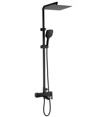 Душевая колонна со смесителем KOER KB-56009-05, 3 функции (Цвет черный) (KR3507)