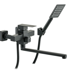 Смеситель для ванны MIXXUS KUB-006 EURO BLACK из нерж. стали SUS304 (Цвет черный) (MI2811)